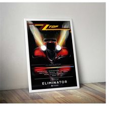 zz top poster print | eliminator poster |