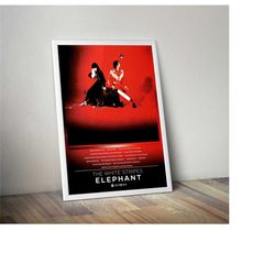 the white stripes poster print | elephant poster