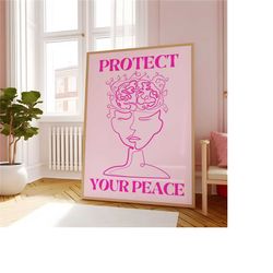 protect your peace, brain bloom, brain art flower