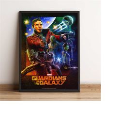 guardians of the galaxy poster, chris pratt wall