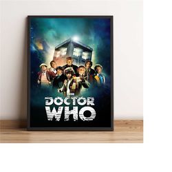 doctor who poster, charlie cox wall art, tv