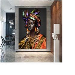 african woman canvas print - african woman wall