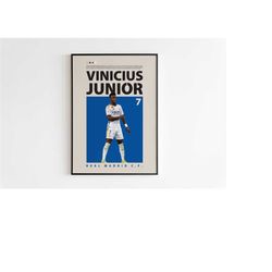vinicius junior poster, real madrid poster, vinicius junior