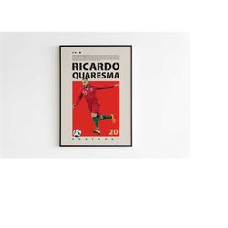 ricardo quaresma poster, portugal poster, ricardo quaresma print