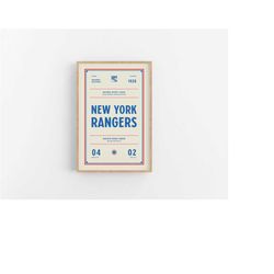 new york rangers ticket print | wall art