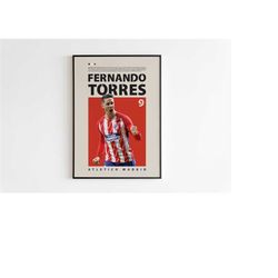 fernando torres poster, atletico madrid poster, fernando torres