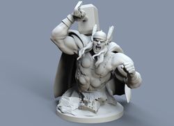 thor marvel printed statue, thor figure