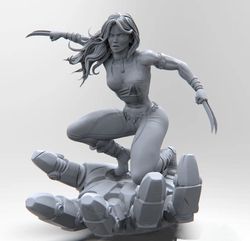 x-23 laura kinney x-men printed statue, x-23 laura kinney 3d figure