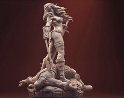 red sonja marvel comics conan the barbarian 3d printed figure