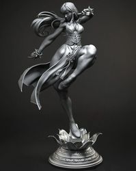 chun-li street fighter 3d printed figure, chun-li figure for fans