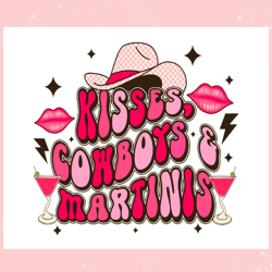 kisses cowboys martinis rodeo season png, valentine svg,valentine day svg,valentine day,happy valentine