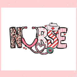 leopard nurse valentines stethoscope svg, valentine svg,valentine day svg,valentine day,happy valentine