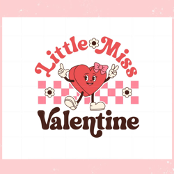 little miss valentine heart svg, valentine svg,valentine day svg,valentine day,happy valentine