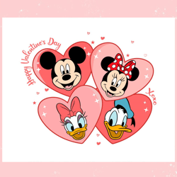 mickey and friends valentines day svg, valentine svg,valentine day svg,valentine day,happy valentine