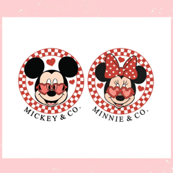 mickey minnie and co valentine couple svg, valentine svg,valentine day svg,valentine day,happy valentine