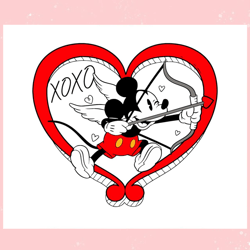 mouse heart valentine mickey xoxo svg, valentine svg,valentine day svg,valentine day,happy valentine