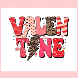 retro valentine lightning bolt png, valentine svg,valentine day svg,valentine day,happy valentine-reneedigital