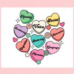 speech therapy valentine candy heart , valentine svg,valentine day svg,valentine day,happy valentine