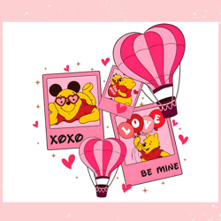 winnie the pooh xoxo be mine png, valentine svg,valentine day svg,valentine day,happy valentine