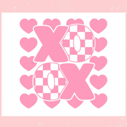 xoxo checkered valentines day svg, valentine svg,valentine day svg,valentine day,happy valentine