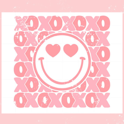 xoxo valentines day smiley face   diy craft, valentine svg,valentine day svg,valentine day,happy valentine