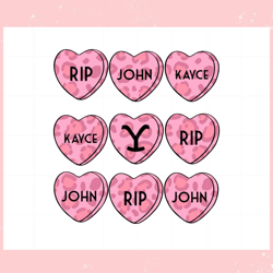 yellowstone conversation hearts svg, valentine svg,valentine day svg,valentine day,happy valentine