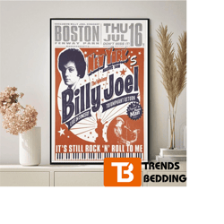 billy joel it's still rock 'n' roll poster canvas