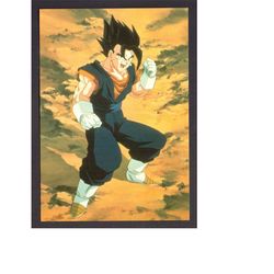 1990s dragon ball z anime japanese minimalist art wall decor poster