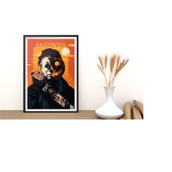 the 80s movie halloween michael myers wall art decor home poster