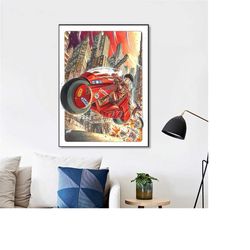 akira pill good for health bad education anime cover poster decor home