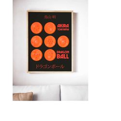 dragon ball alternative akira toriyama manga japanese anime wall art poster