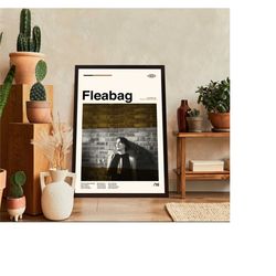 fleabag poster, fleabag dramatic movie, phoebe waller-bridge film, retro movie, retro modern, movie print, high quality,