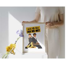 jab we met poster / jab we met bollywood poster / movie print / poster print wall art / home decor / tv posters /poster