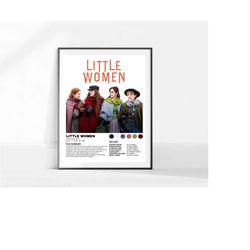 little women / little women movie poster / movie poster / poster print / wall art / home decor / tv posters / film poste