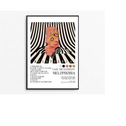 cage the elephant poster |cage the elephant gift | melophobia | album cover poster | album cover posters | tracklist pos