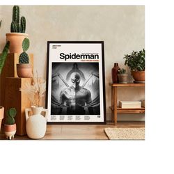 spider-man poster,  far from home movie poster, high quality silk wall art, room decor, spider-man far from home poster