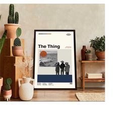 the thing poster - john carpente - movie poster - retro modern art - minimalist art - midcentury art - vintage poster -