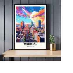 print montreal, quebec | montreal travel poster | poster canada