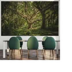 forest wall art, forest canvas, forest wall decor, tree wall art, tree canvas, nature wall art, landscape wall art, land