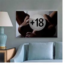 naked girl art canvas, nude wall decor, breast photo artwork, bedroom wall decor, sensual photo artwork, naked woman pho