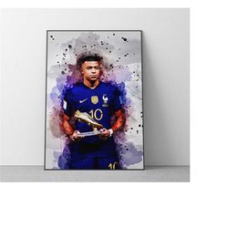 kylian mbapp golden boot poster | football wall art print | digital download