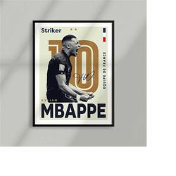 Sport Design - Kylian Mbapp, PSG, France, les bleus, Paris - Football - Soccer- Poster - Design - Wall Art - 2 Designs I