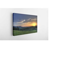 isle of sunset sky, canvas wall art print