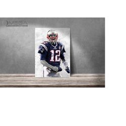 tom brady poster tom brady print patriots art