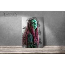 gamora poster gamora print guardians of the galaxy