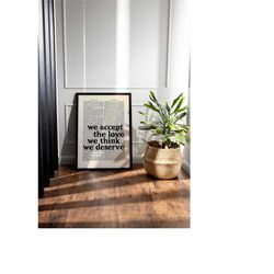 trendy aesthetic newspaper quote print, retro love quote poster, popular canvas art, aesthetic wall art