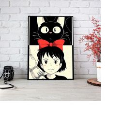 studio ghibli poster-spirited away poster-totoro poster- howl's moving castle poster -geek poster-anime retro poster- st