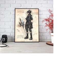 final fantasy poster -noctis poster - final fantasy xv poster - final fantasy 15 poster - final fantasy fans gift - fina