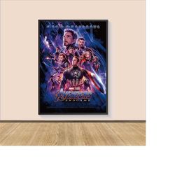 avengers endgame movie poster print, canvas wall art, room decor, movie art, gifts for him/her, wall art print, art post