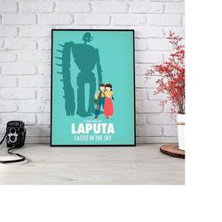 studio ghibli poster-spirited away poster-totoro poster- howl's moving castle poster -geek poster-anime retro poster- st